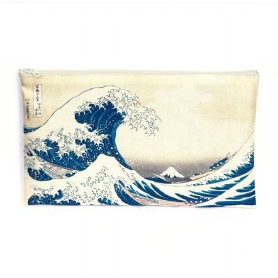Plus de détails sur POCHETTE ZIP Pt format (Hokusai - La grande vague)